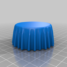 tablecloth round home decor 3d print model - Mito3D