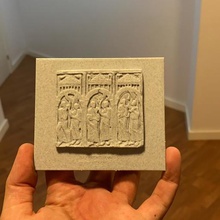 tablet Seligpreisungen Kunst lion Stiftskirche san isidoro aus der Zeit Romanik Bibel 3d print model - Mito3D