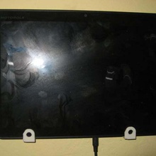 tablet titular de la pared los clips casa organización montaje en 3d print model - Mito3D