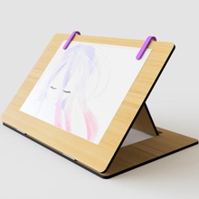 tablette note gadget cutter laser en bois graphique le concepteur de dessin esquisse la ferraille ordinateur portable 3d print model - Mito3D