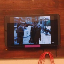 tablet smartphone fixed wall holder gadget sgabolab 3d print model - Mito3D