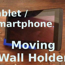 tablet-smartphone-bewegliche Wand Halter gadget sgabolab smartphone smartphone-Halter tablet tablet-Halter 3d print model - Mito3D