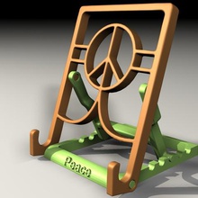tablet stand gadget picture iphone book ipad kindle nook 3d print model - Mito3D