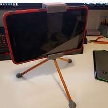 tablet stand tripod works samsung tab 80 2017 gadget galaxy mount 3d print model - Mito3D