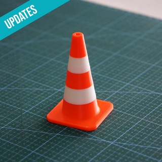 tabletop miniatures - modular traffic construction cone miniature model rc car warning props accessories cosplay costume 3d print model - Mito3D