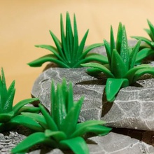 5 masa üstü bitki farklı sayıda yaprakları set agaves oyun oyuncak aksesuarları örtüsü oyunlar bitkiler dekorasyon 3d print model - Mito3D