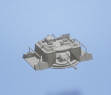 table rpg tranchée canon Jeu rôle jouant terrain bâtiment modèle modulaire 3d print model - Mito3D
