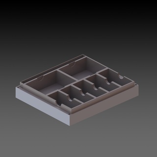 tabletop tournament dice organizer tray 3d print model - Mito3D