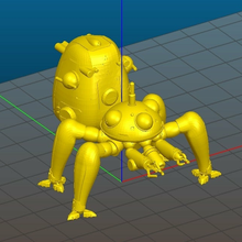 Tachikom solide + Individuell Teile Anime Geist Schale model_robots 3d print model - Mito3D