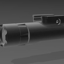 taclight x300 estilo maniquí de airsoft varios partes arma fuego pistola luz infalible tac tac-luz 3d print model - Mito3D
