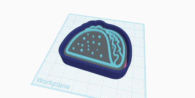 taco acemi kalıp 3d print model - Mito3D