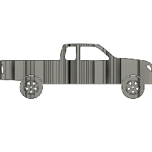 tacoma 1st Generacion extendido taxi vuelta Arte 3d print model - Mito3D