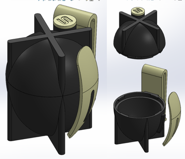tattico uovo titolare supporto cintura contenitore multi attrezzo contenitori scatola organizzazione Conservazione 3d print model - Mito3D