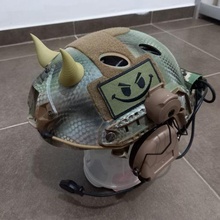 tactical fast helmet demon horns airsoft 3d print model - Mito3D