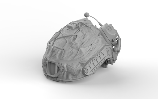 tactical helmet cover 5 ukraine Game army tank war soldier figure 3d diorama printing gun 3d print model - Mito3D