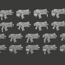 tactical rivetgun game toy accessories warhammer 40k space marine boltgun 3d print model - Mito3D