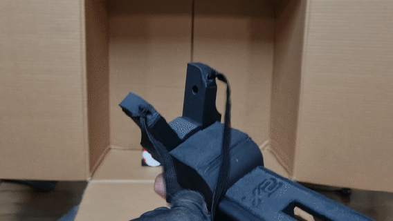 tático estilingue arma fogo lâmina pistola John pavio 3d print model - Mito3D