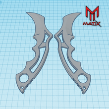 tactik'courb gadget curved knife airsoft sniper m4 tactics 3d print model - Mito3D