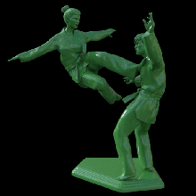 taekwondo combatiente 3d modelo kárate lucha pose natadu acción atleta batalla cinturón defensa guardias judo versus vs Namco ventilador Arte estatua figura escultura miniatura 3d print model - Mito3D