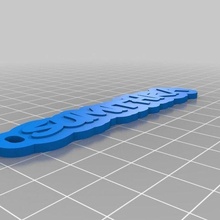 tag customized keychains 3d print model - Mito3D