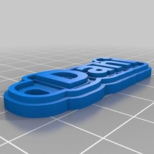 etiqueta dani joyería joya personalizado llaveros 3d print model - Mito3D