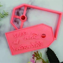 etiqueta namorados cortador foca biscoitos carimbo cozinha deco decoração corte feliz santo valentin cortar 3d print model - Mito3D