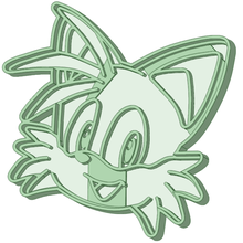 tails sonic cookie cutter tool 3d print model - Mito3D