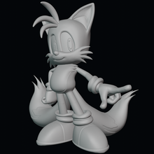 tails sonic figure 3d print model - Mito3D