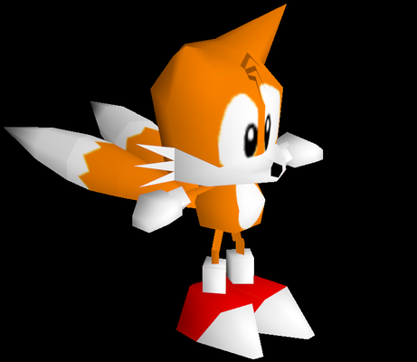 tails sonic r game tailslow polysonic 3d print model - Mito3D