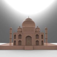 taj mahal architecture buildings structures poland india 3d 3d print model - Mito3D