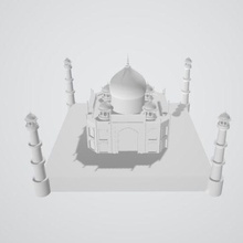 taj mahal arquitectura historia único amor India Asia antiguo histórico maravillas 3d print model - Mito3D