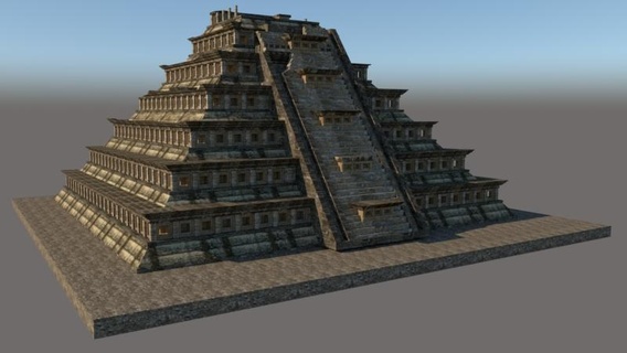 almidón pirámide veracruz mexico ruin 365 nichos 3d print model - Mito3D
