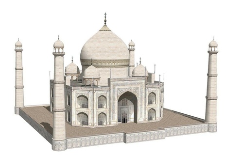 Taj Mahal Palacio Palast Spielzeug Kunst Architektur 3d print model - Mito3D