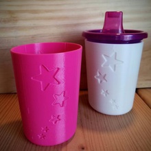 nehmen Sie werfen ärmel home cup holder Kinder sippy Kleinkind 3d print model - Mito3D