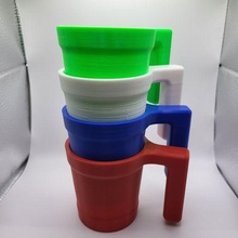 takeaway paper cup holder coffee tea takeout drink 3d print model - Mito3D