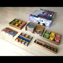 takenoko + chibis organizers game board organizer insert card tray tile token 3d print model - Mito3D