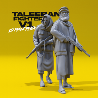talibán combatiente v1 Arte estatua escultura figura personas mujer miniaturas humano figuritas talibanes esculturas cuerpo personaje compañero resina 3d print model - Mito3D