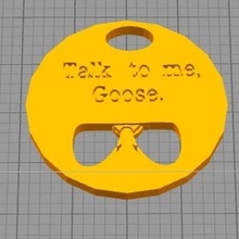 talk goose keychain 3d print model - Mito3D