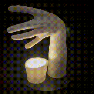 falar filme suporte mão diga vela Horror fantasma Thriller 3d print model - Mito3D