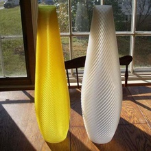 tall fluted vases home decor vase mode spiralize flueted 3d print model - Mito3D