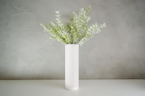 Linien Vase Vasen Modus Vasemode klein geometrisch Blume Spiral low poly verdrehte stl Datei modern organisch Bonsai Pflanzer Topf Kaktus 3d print model - Mito3D