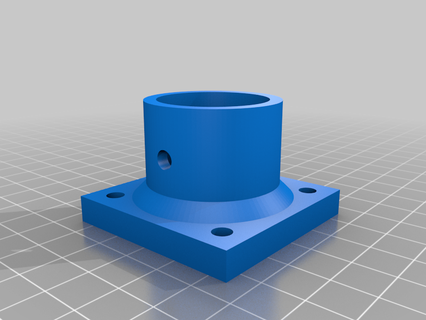 tall simple vertical pvc filament spool holder customized 3d printer accessories 3d print model - Mito3D