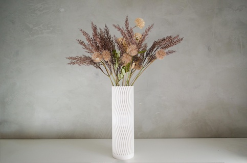 grand doux vagues vase vases mode vasemode petit géométrique fleur spirale low poly tordu stl fichier moderne biologique bonsaï planteur pot cactus 3d print model - Mito3D