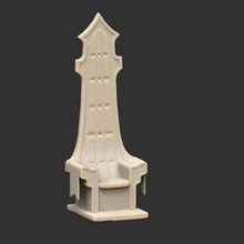 tall throne game props fable 3d print model - Mito3D