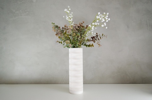 grand vagues vase vases mode vasemode petit géométrique fleur spirale low poly tordu stl fichier moderne biologique bonsaï planteur pot cactus 3d print model - Mito3D