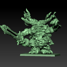 talon génial démon guerre marteau vieux démons of chaos monstre table miniature 3d print model - Mito3D
