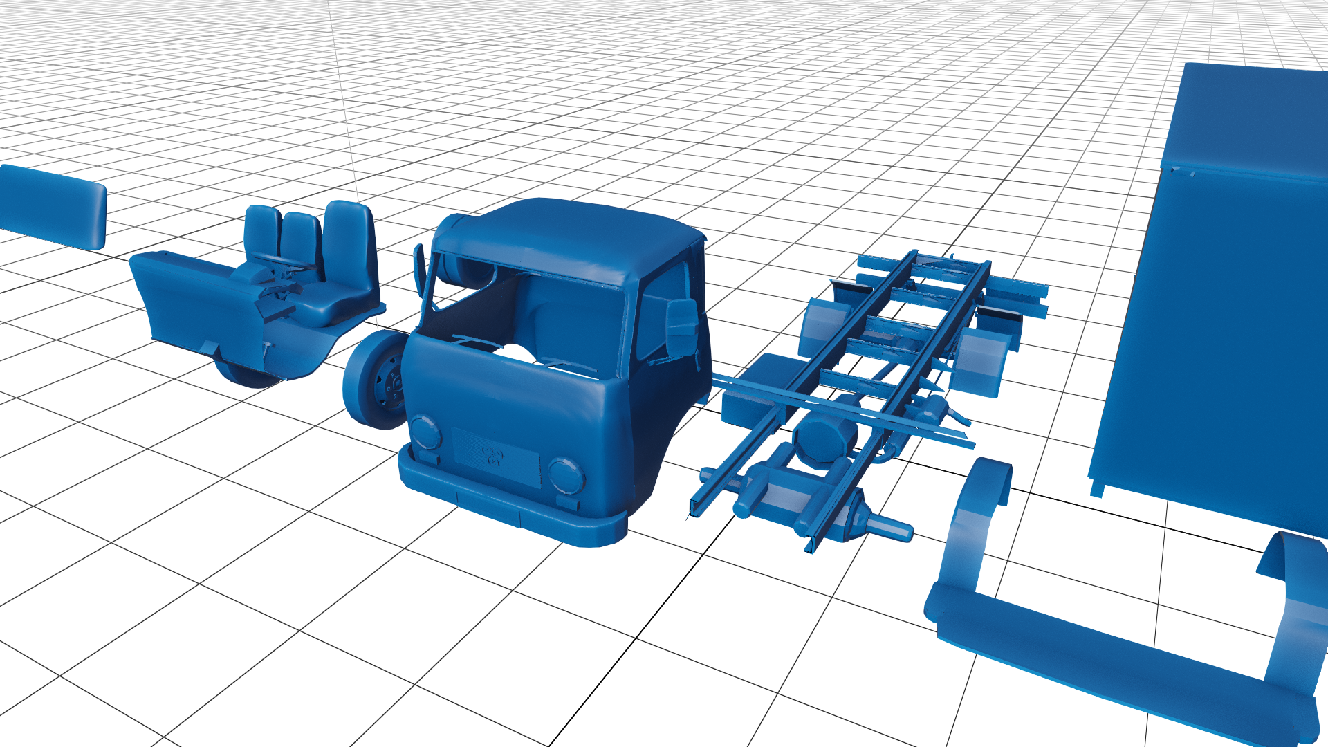 tam 80 t50 camion 1978 1992 1976 1977 1987 1982 1963 small truck commercial véhicule transport logistique cargaison bande annonce 3D print model - Mito3D