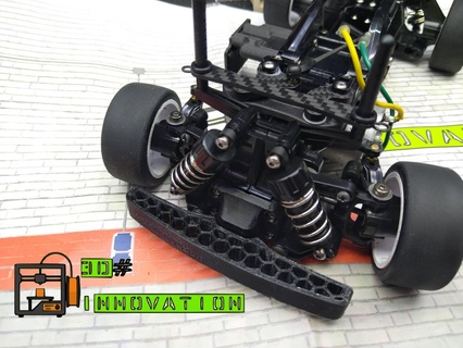 tamiya m-05 bumper rc tc track indoor carpet mugen xray setup 1 10 pro truck man mercedes mini mon-tech m05 3d print model - Mito3D