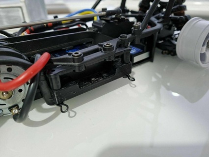 Tamiya m07 + m08 retaco batería soporte m 07 08 chassis chasis lipo 3d print model - Mito3D