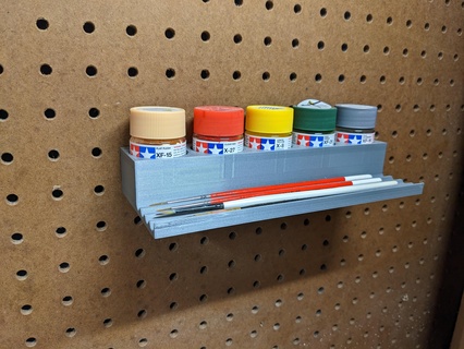 tamiya peg board paint brush holder brushes 3d print model - Mito3D